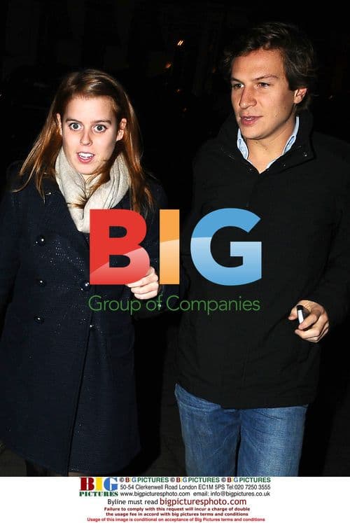 Princess Beatrice and boyfriend leaving nightclub