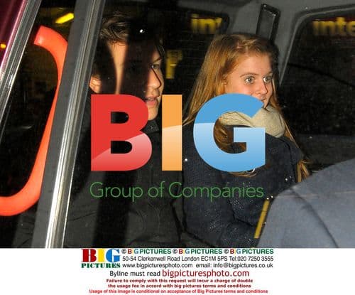 Princess Beatrice seen leaving Boujis