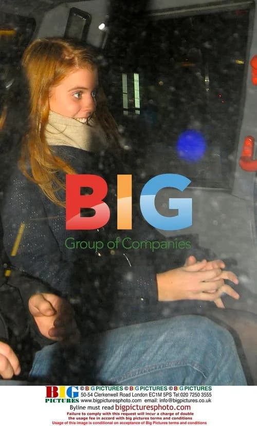 Princess Beatrice and boyfriend leaving Boujis