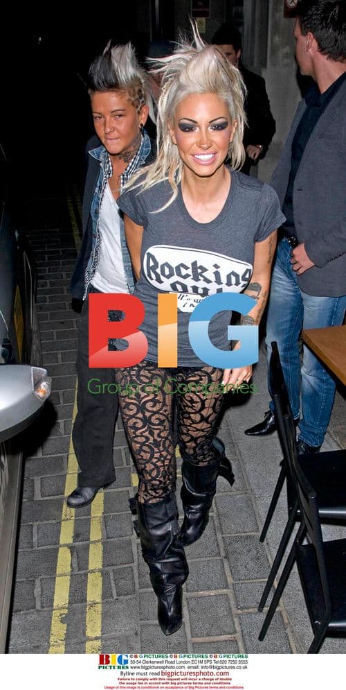 Jodie Marsh and Nina at Volstead club in London