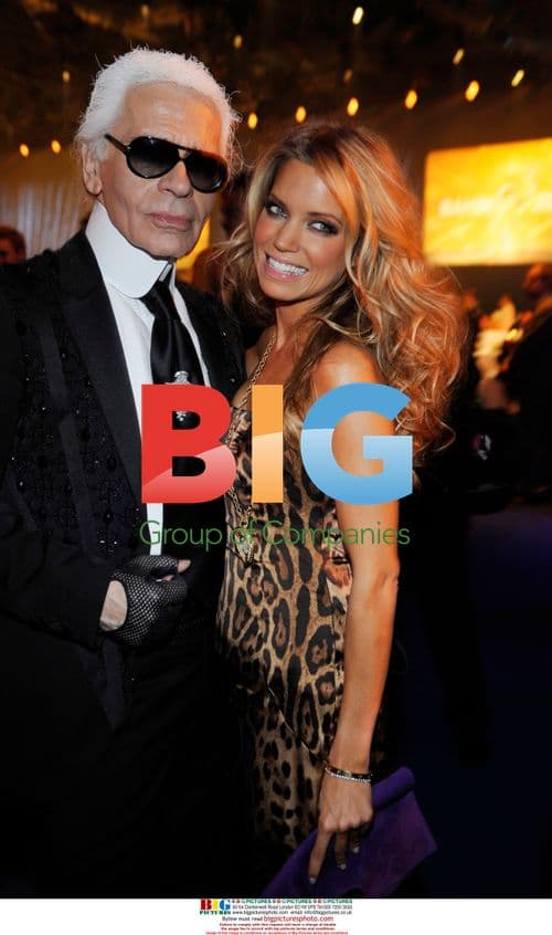 Karl Lagerfeld & Sylvie van der Vaart at Bambi Awards