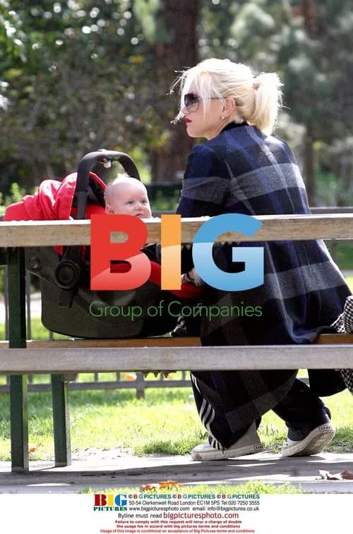 Gwen Stefani's family at park in Beverly Hills