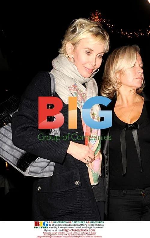 Trudie Styler leaving Scotts restaurant, London