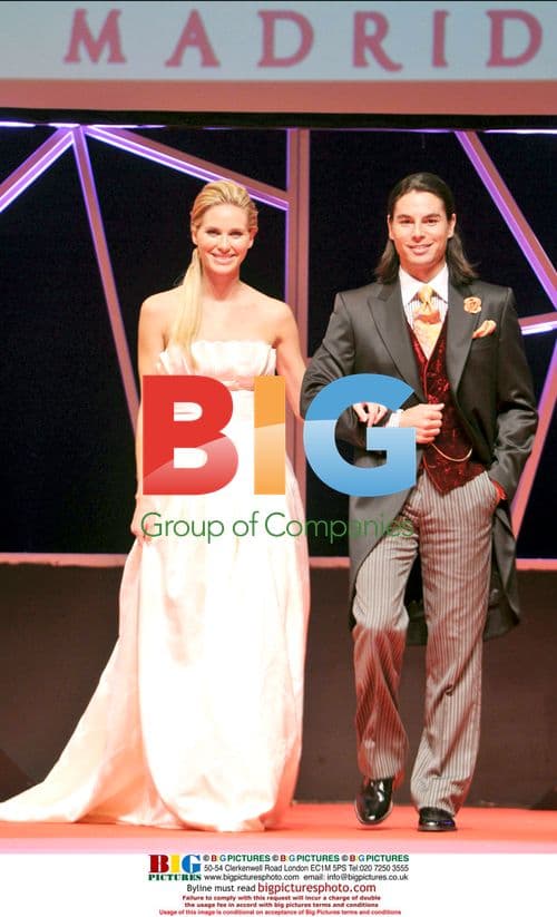 Julio Jose Iglesias and Vanessa Romero at Nuptial Fashion Show