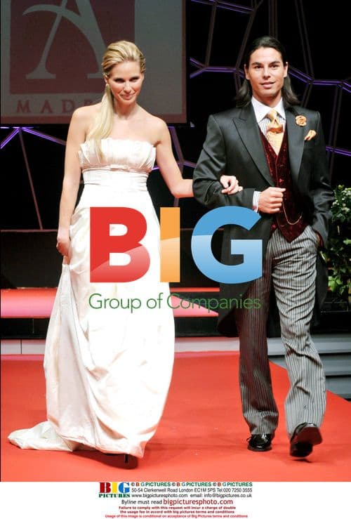 Julio Jose Iglesias and Vanessa Romero at Fashion Show