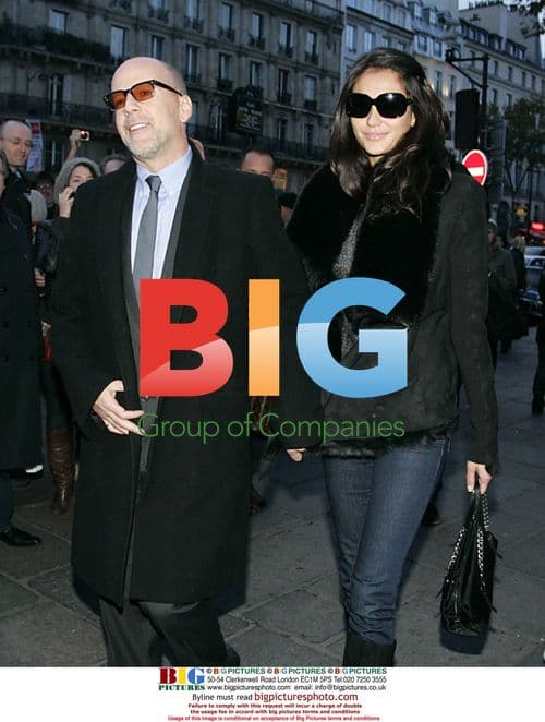 Bruce Willis and Hemma Heming out in Paris