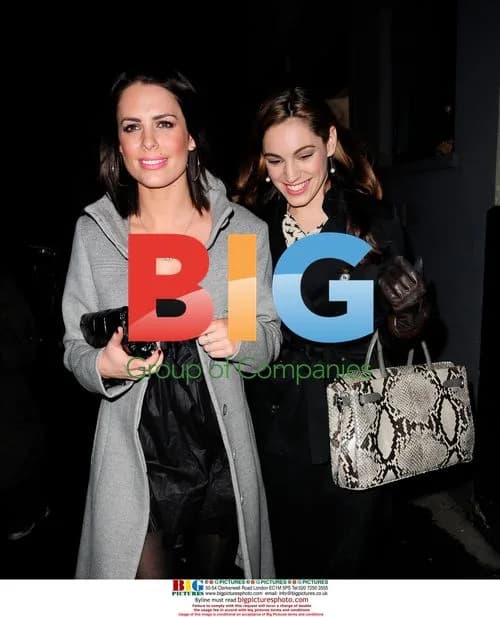Kelly Brook and Susan Amy Leaving Fat Pig Theatre