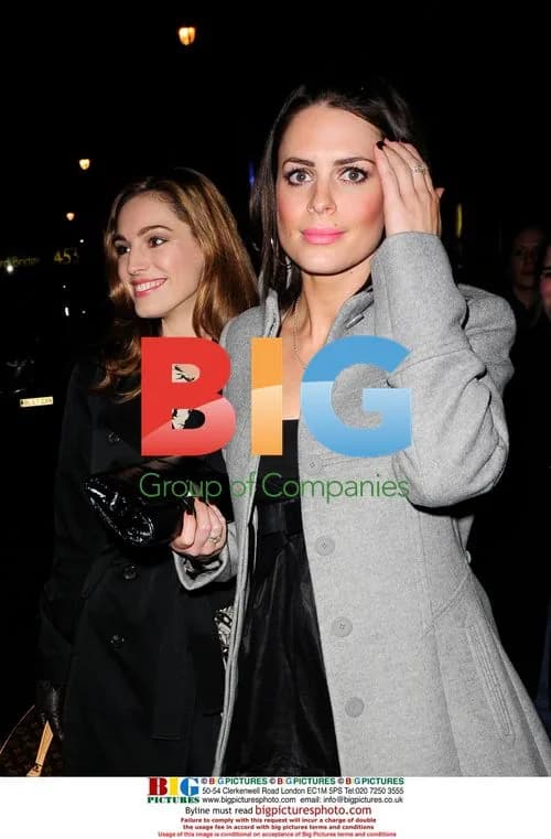Kelly Brook and Susan Amy leaving the theatre