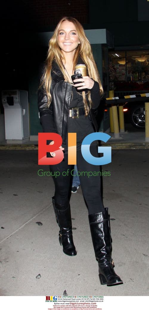 Lindsay Lohan shopping in Beverly Hills