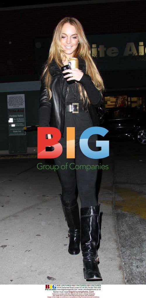 Lindsay Lohan shopping in Beverly Hills