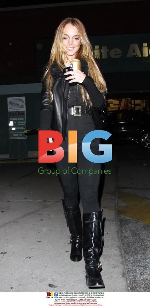Lindsay Lohan shopping in Beverly Hills