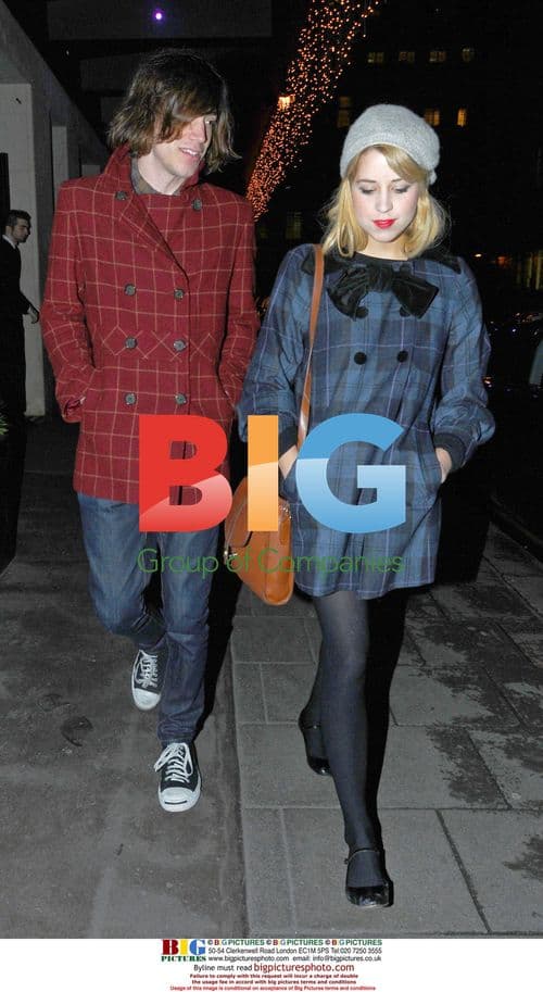 Peaches Geldof and husband Max Drummey leave London hotel