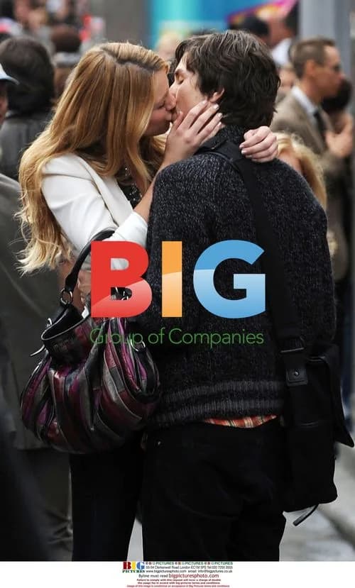 Blake Lively and John Patrick Amedori filming 'Gossip Girl'