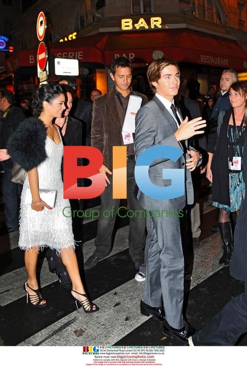 Vanessa Hudgens and Zac Efron at High School Musical 3 Premiere
