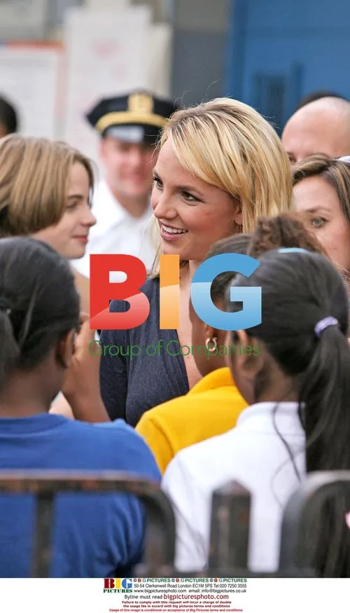 Britney Spears Visits Junior High School