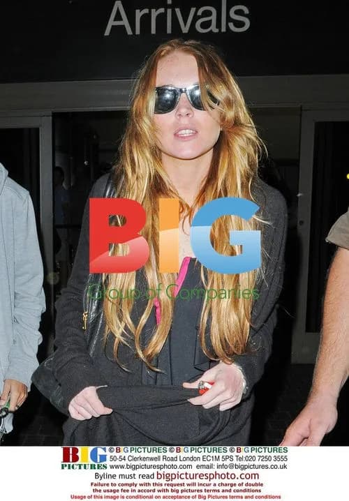 Lindsay Lohan and Samantha Ronson at LAX