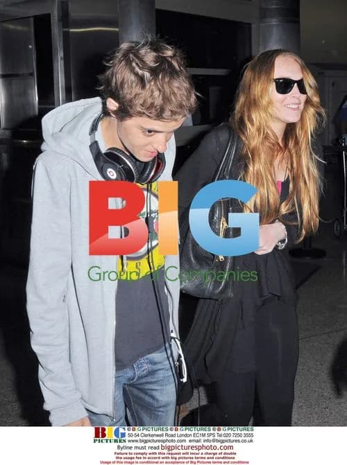 Lindsay Lohan and Samantha Ronson at LAX