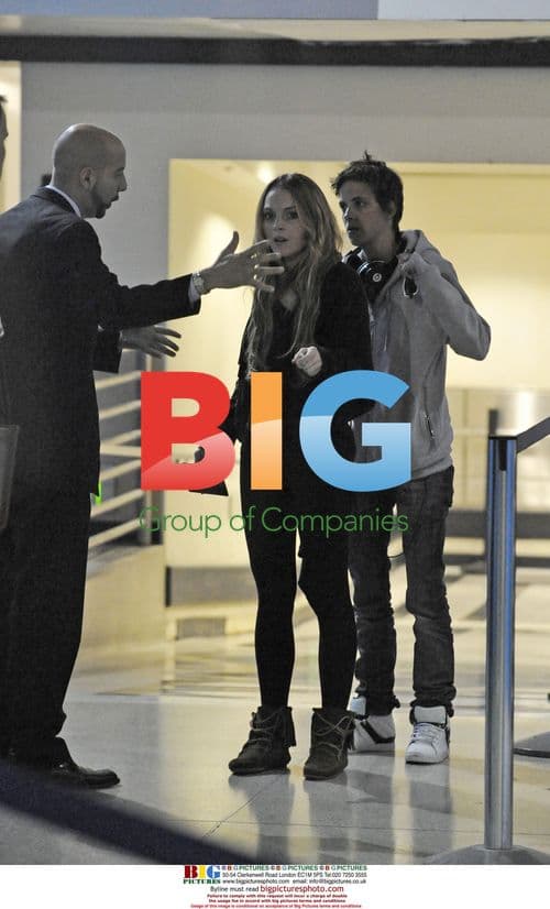 Lindsay Lohan and Samantha Ronson at LAX