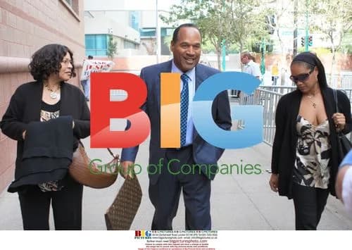 O.J. Simpson Arrives for Trial Closing Arguments