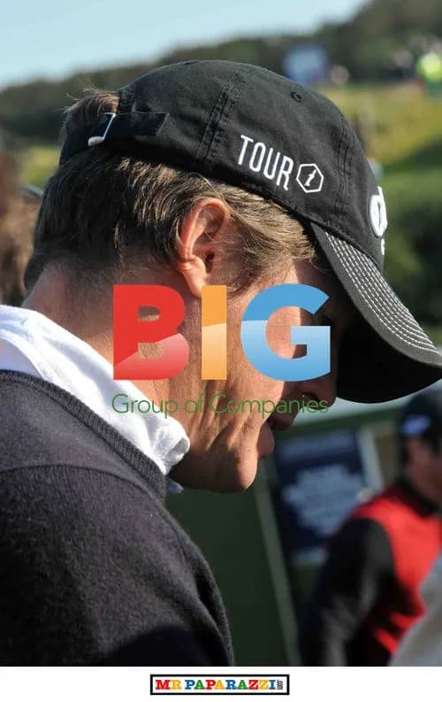 Celebrities and Golfers at Dunhill Cup Tournament