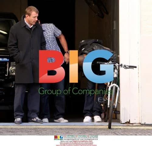 Guy Ritchie goes for a bike ride