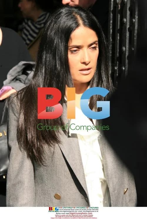Salma Hayek leaves GMTV studios