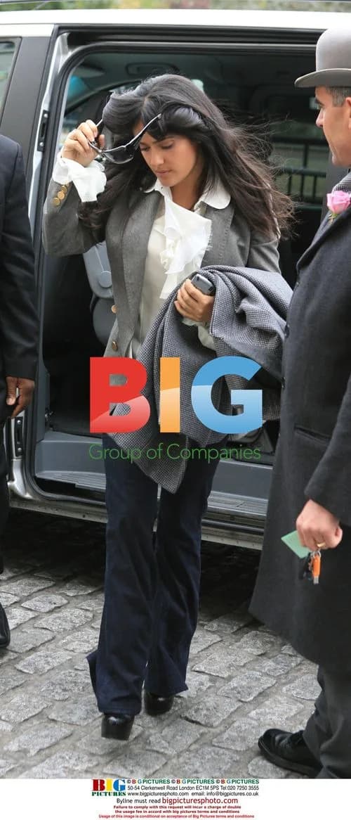 Salma Hayek Leaving Hotel in London