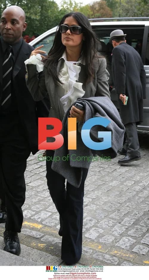 Salma Hayek Leaving Hotel in London