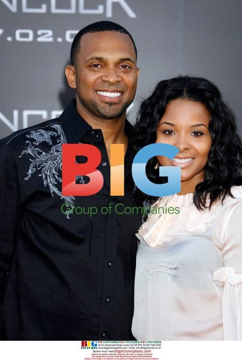 Mike Epps and wife Michelle Epps at Hancock premiere