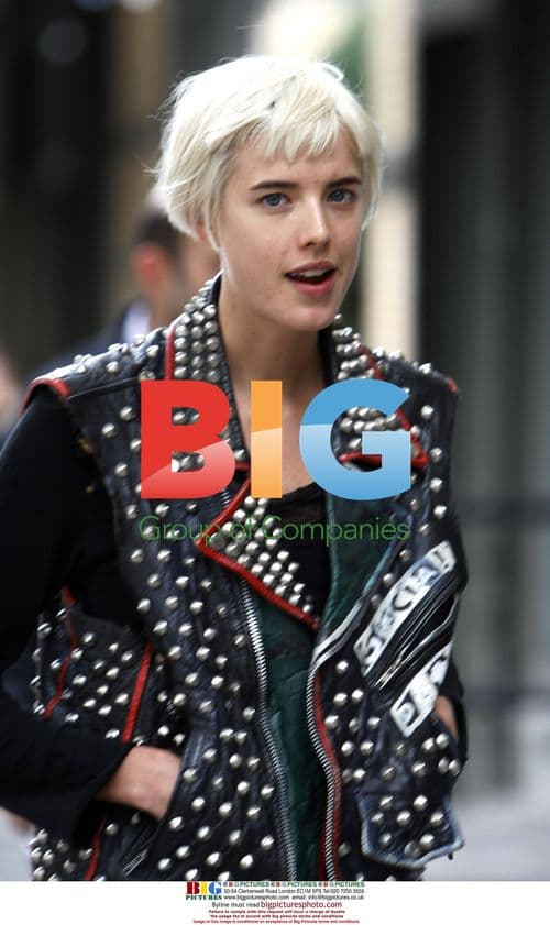 Agyness Deyn Walks in Soho