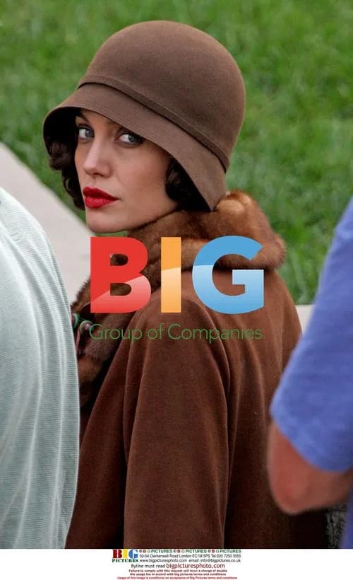 Angelina Jolie on the set of "Changeling"