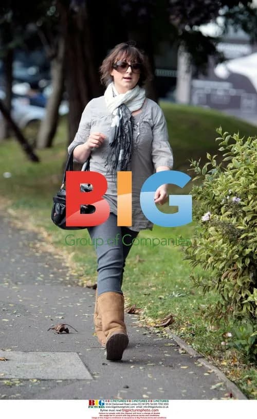 Natalie Cassidy on her way to costume fitting