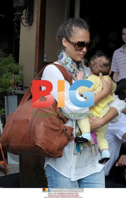Jessica Alba with baby Honor