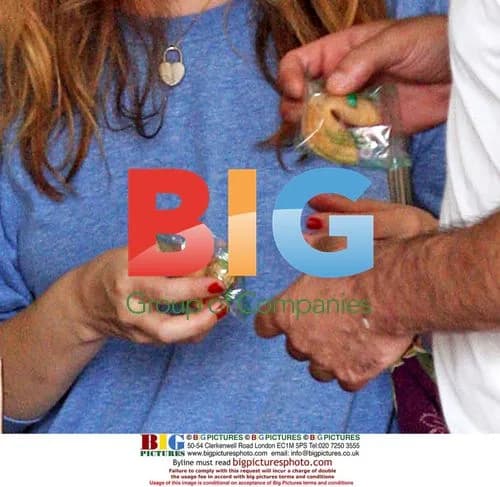Drew Barrymore visits mystery man