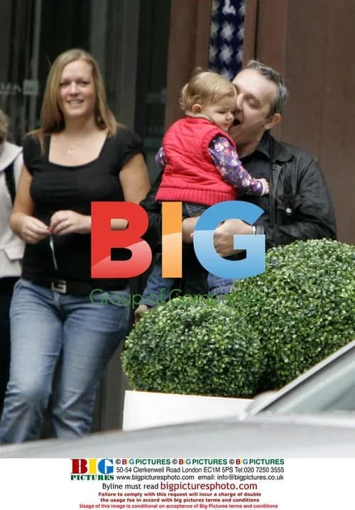 Mark Moraghan leaving hotel with family