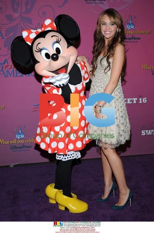 Miley Cyrus Celebrates 16th Birthday at Disneyland