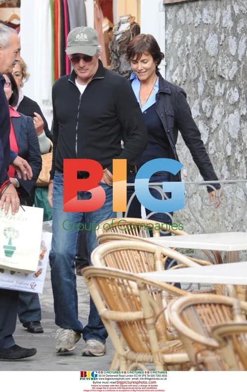 Richard Gere and Cary Lowell on Holiday in Capri