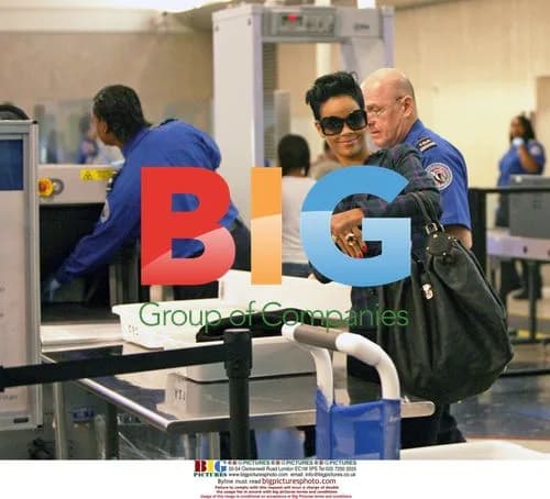 Rihanna departs LAX airport