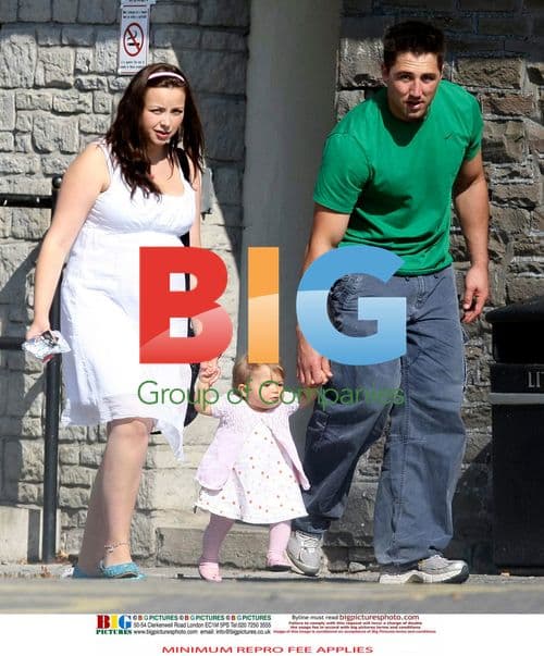 Charlotte Church and family out for meal
