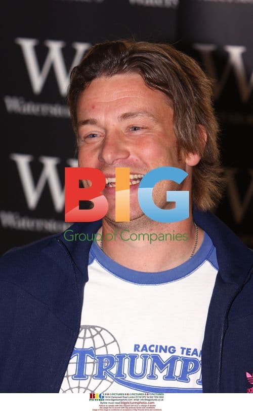 Jamie Oliver signs book at Waterstones