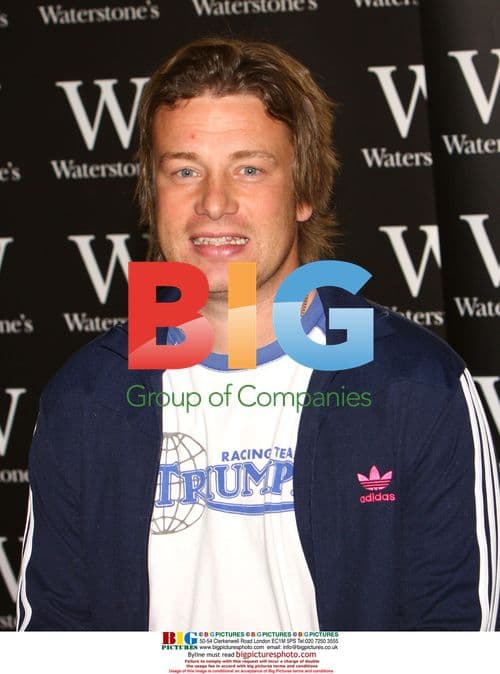Jamie Oliver signs books at Waterstones