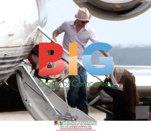 Brangelina and Family Land in Nice