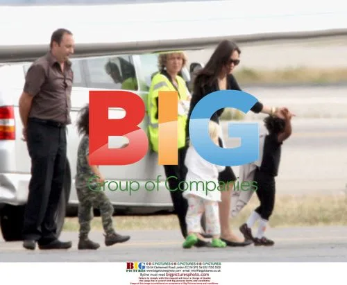 Brangelina and Family Arrive in Nice, France