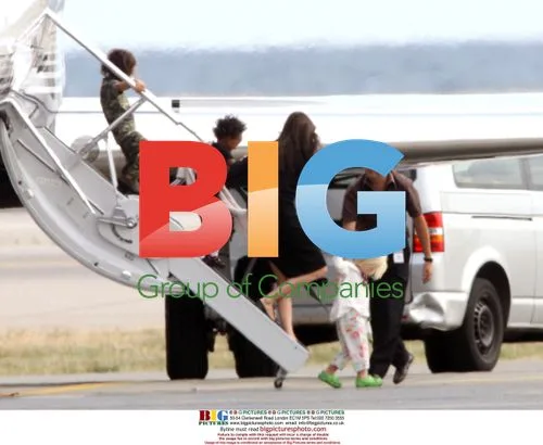 Brangelina Family Arrives in Nice