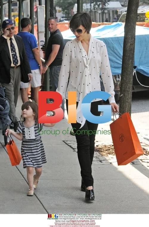 Katie Holmes and Suri Cruise shopping