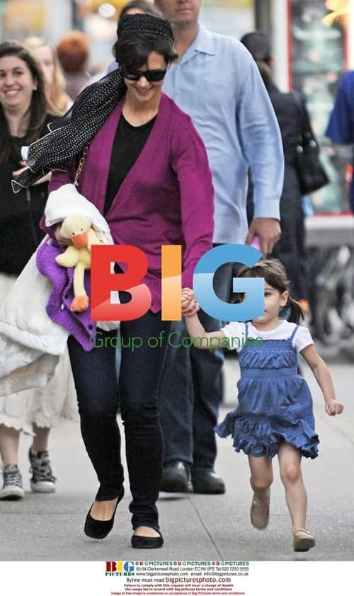 Suri Cruise with Katie Holmes in NYC