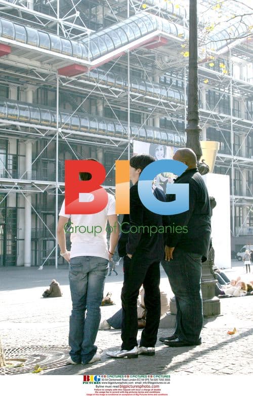 Jo Jonas visits Centre Pompidou in Paris