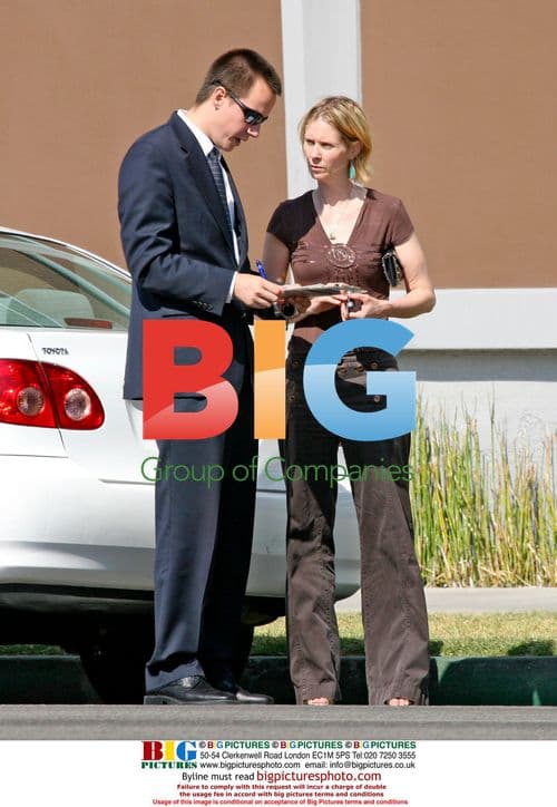 Cynthia Nixon in Toyota Corolla rental, LA