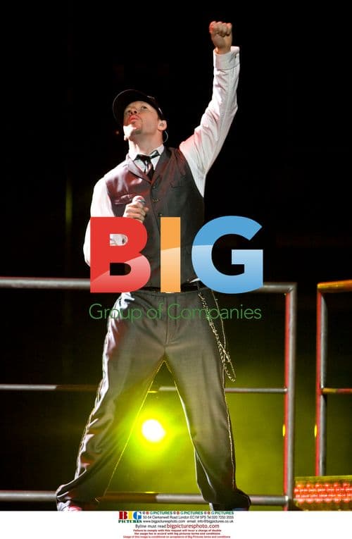 Donnie Wahlberg performs with New Kids on the Block