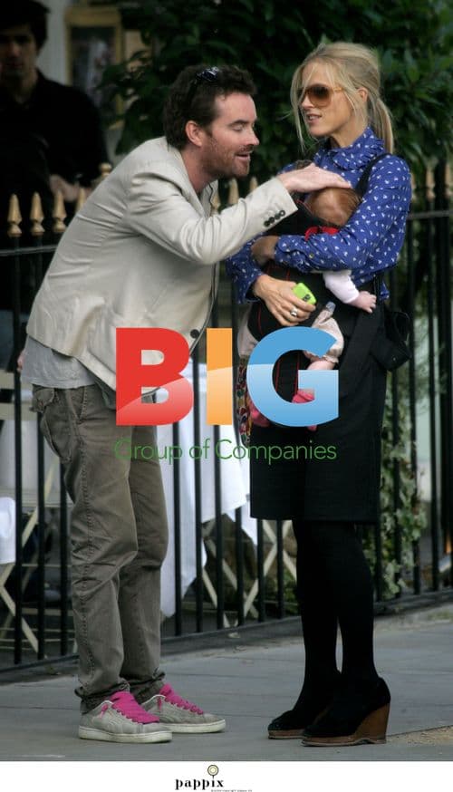 Laura Bailey with partner Eric Fellner